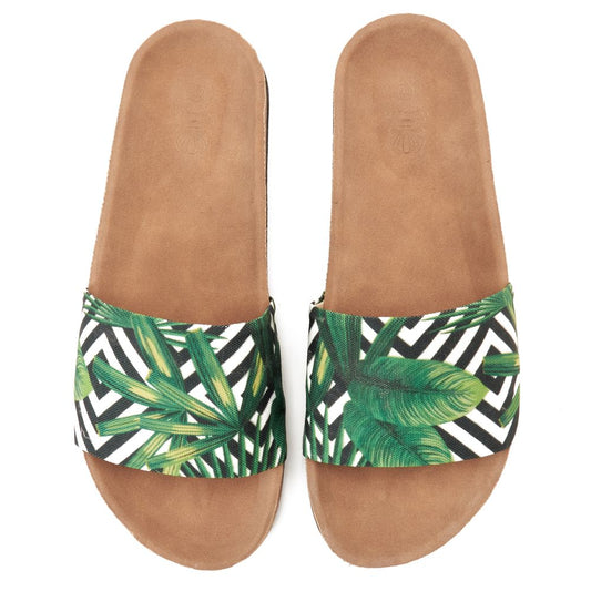 Tropical green Slippers