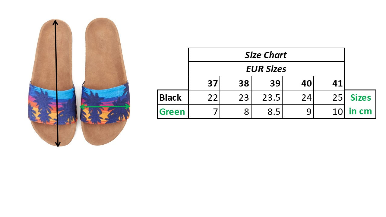 Sunrise palm Slippers