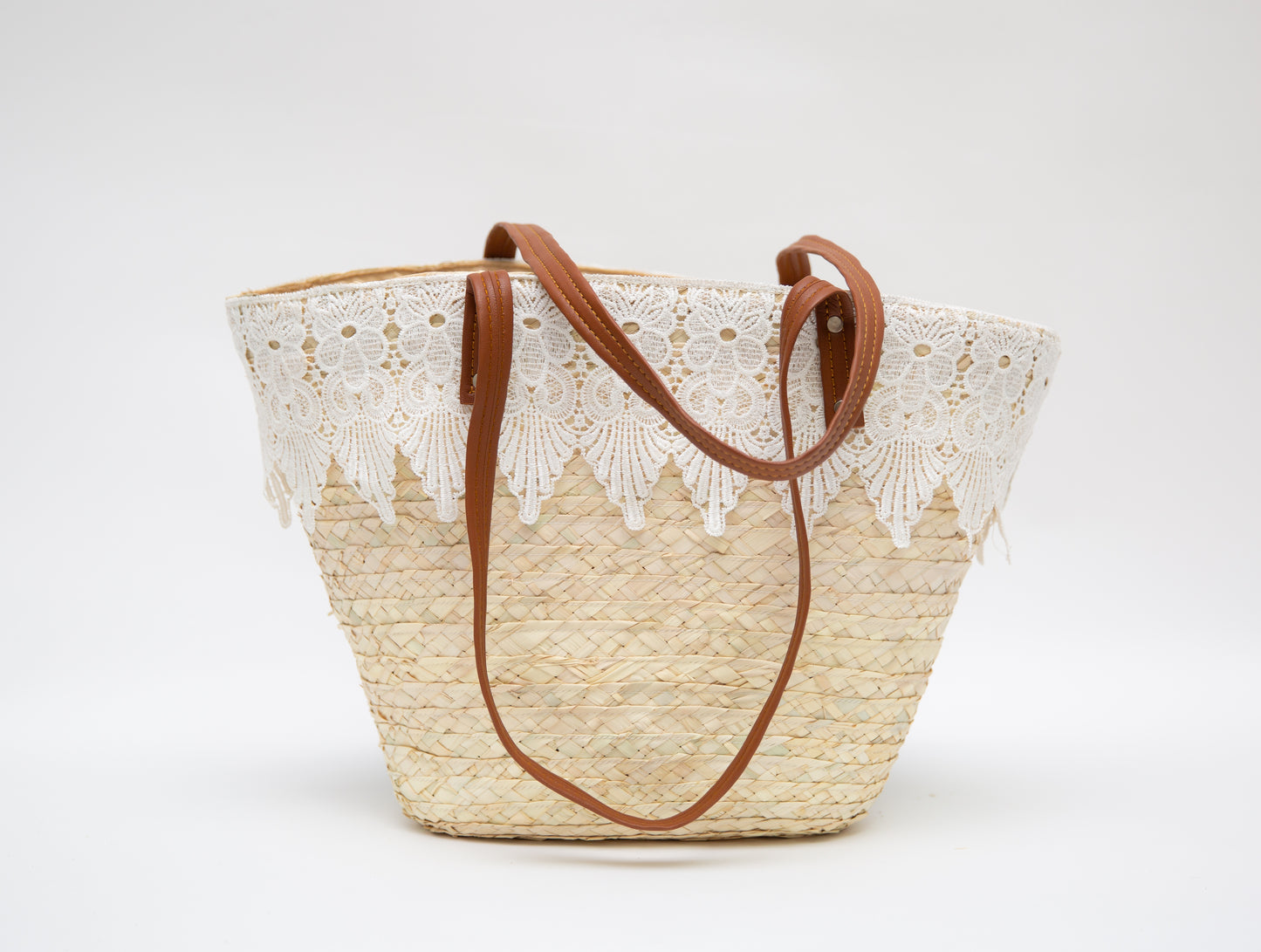 White Lace Khoos beach bag