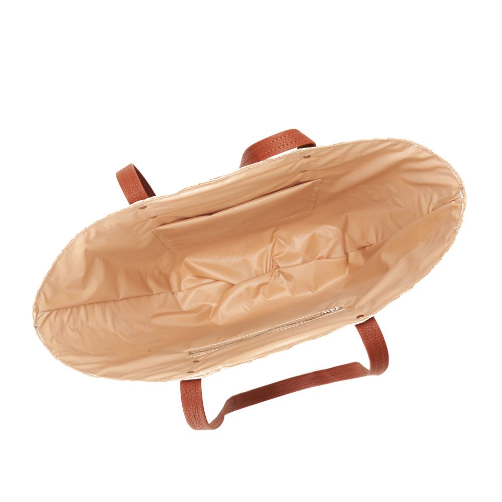 White petal Khoos beach bag