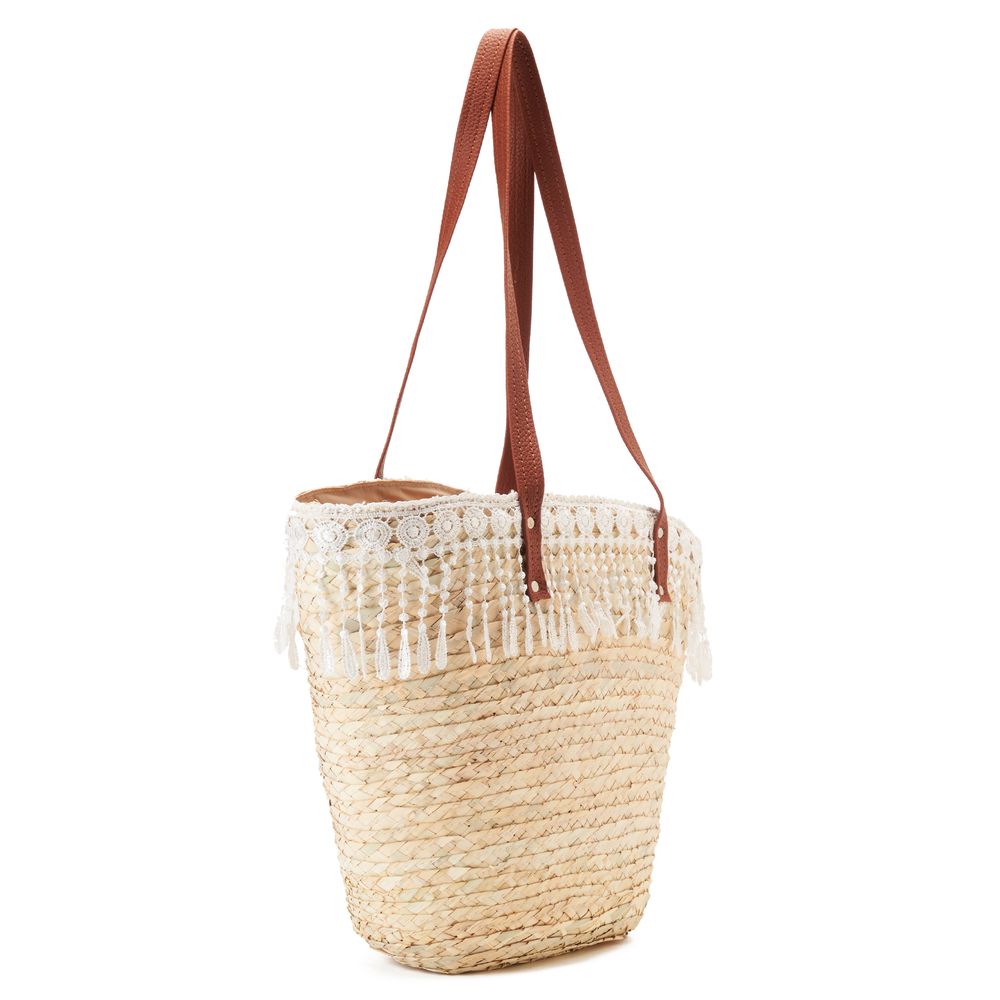 White eyed lace Khoos beach bag