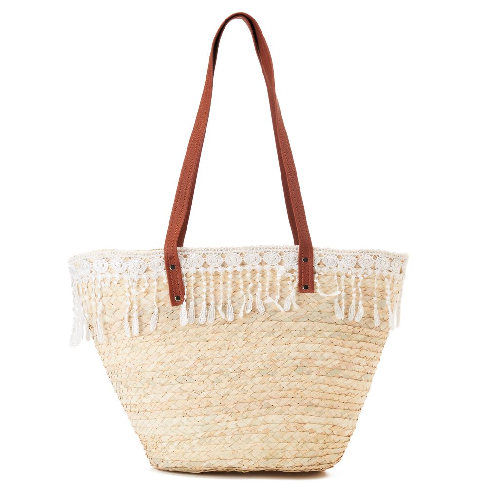 White eyed lace Khoos beach bag