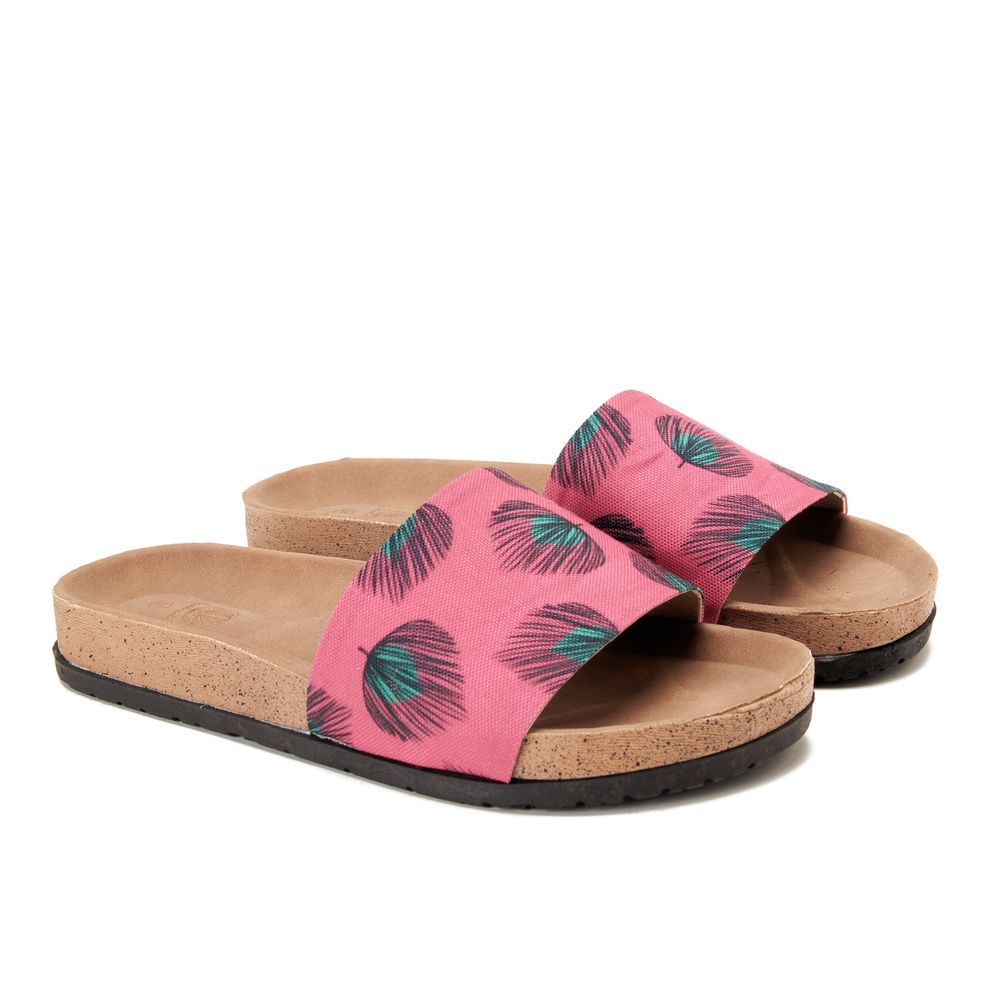 Leafy pink Slippers
