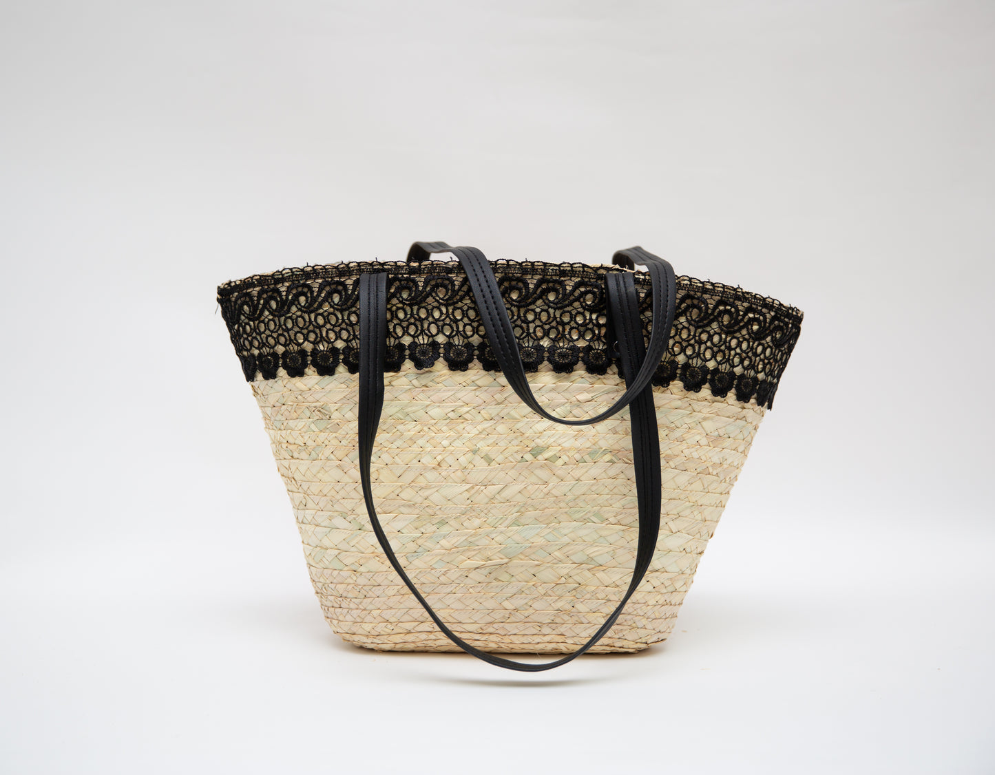Flower Black lace Khoos beach bag