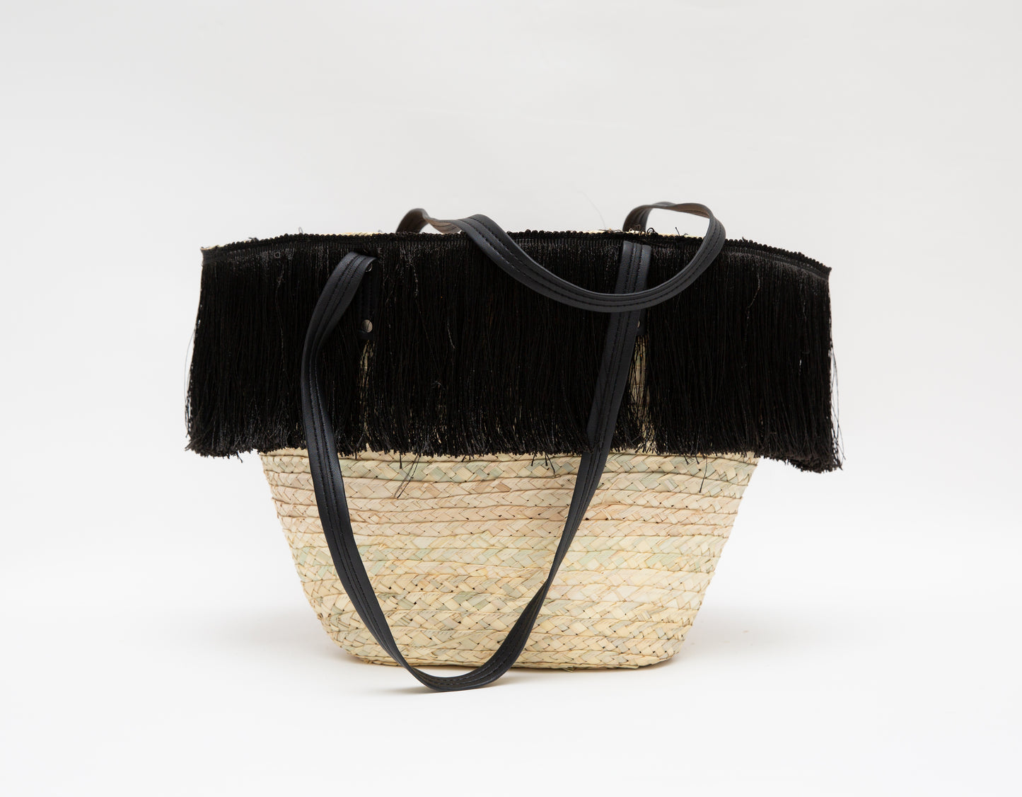 Black tassels Khoos beach bag