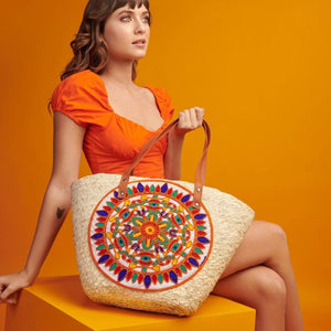 Big flower Mandela Khoos bag